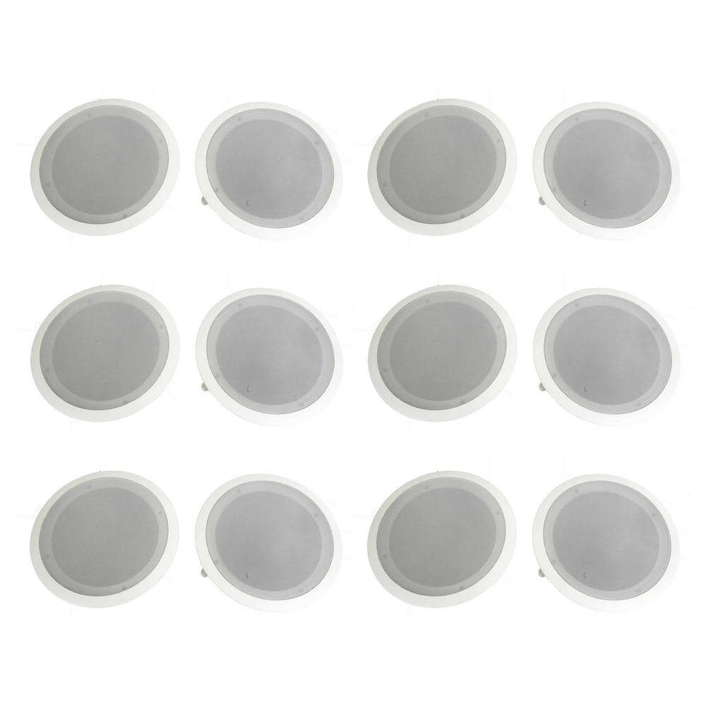UPC 842372124188 product image for 8 in. 250-Watt 2-Way In Wall/Ceiling Home Speakers System Audio Stereo (12-Pack) | upcitemdb.com