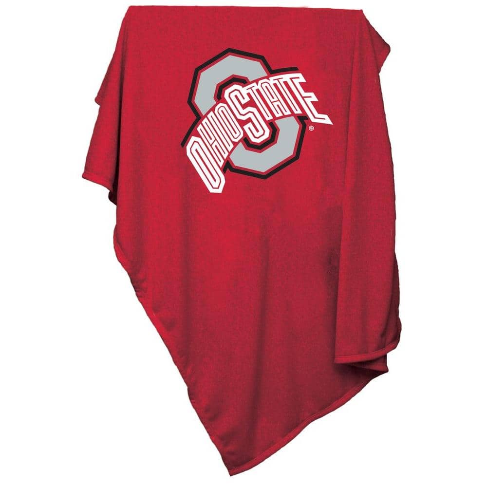 Ohio State Buckeyes Red Fleece Hooded Blanket