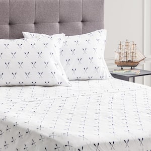 Safdie & Co. 3-Piece Multi Graphic Polyester Twin Sheet Set