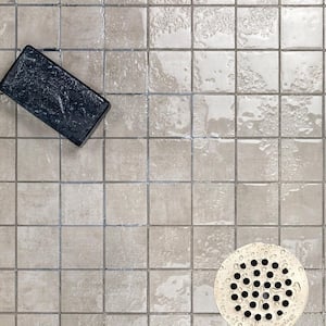 Essential Cement Silver 11.81 in. x 11.81 in. Matte Porcelain Mosaic Tile (0.97 sq. ft./Each)