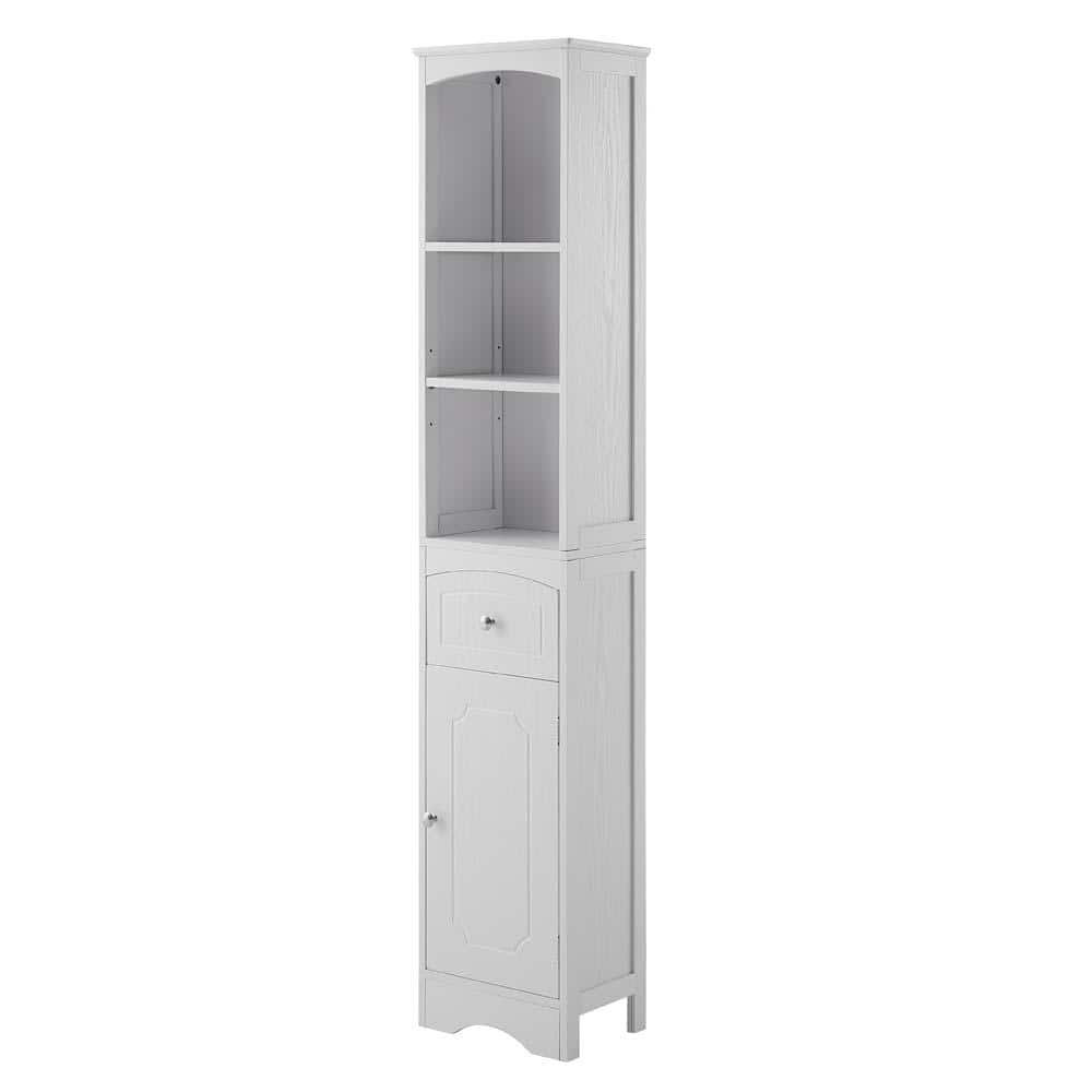 wetiny White China Cabinet with Doors W0426289423AAK - The Home Depot
