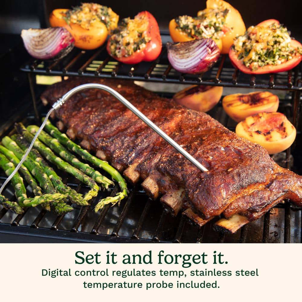 Cuisinart 24.7'' Black Portable Wood Pellet Grill and Smoker