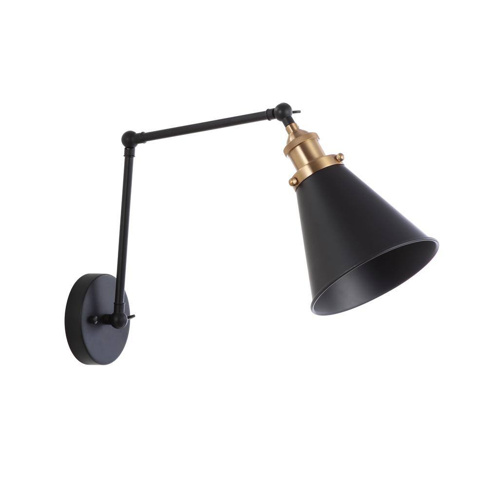 Rover 30.5'' Adjustable Arm Metal LED Wall Sconce, Black Satin Finish