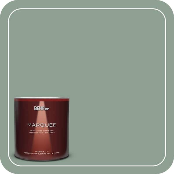 BEHR MARQUEE 1 qt. #ECC-52-3 Hillside View Matte Interior Paint & Primer