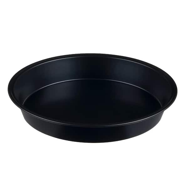 Chef Buddy 1-Piece Metal Alloy Microwave Crisper Pan in Black