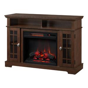 Canteridge 47 in. Media Console Electric Fireplace for TVs up to 55 in. in Simply Brown