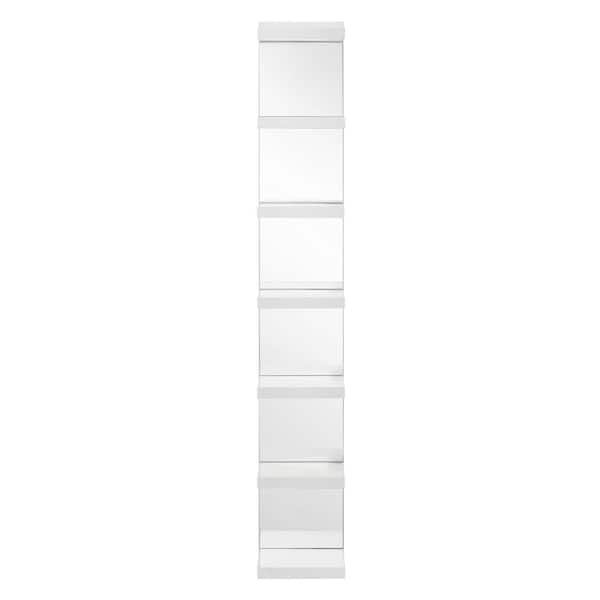 11.57 in. W x 9.57 in. D White Wood 7-Tiers Practical Decorative