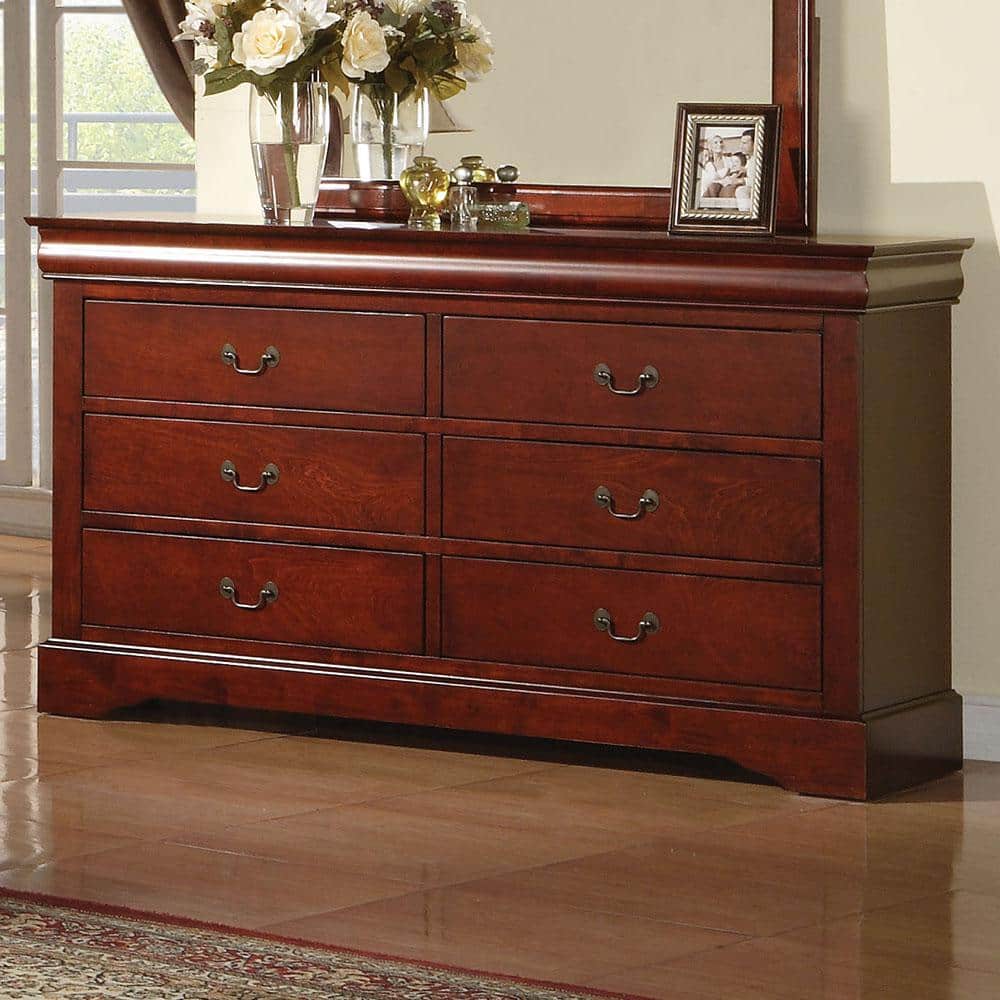 Antique Gray 60" Sophisticated Dresser with Dovetail Drawers