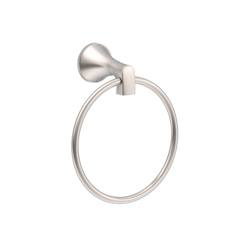 Brushed Nickel Wall Mounted Circular Towel Ring