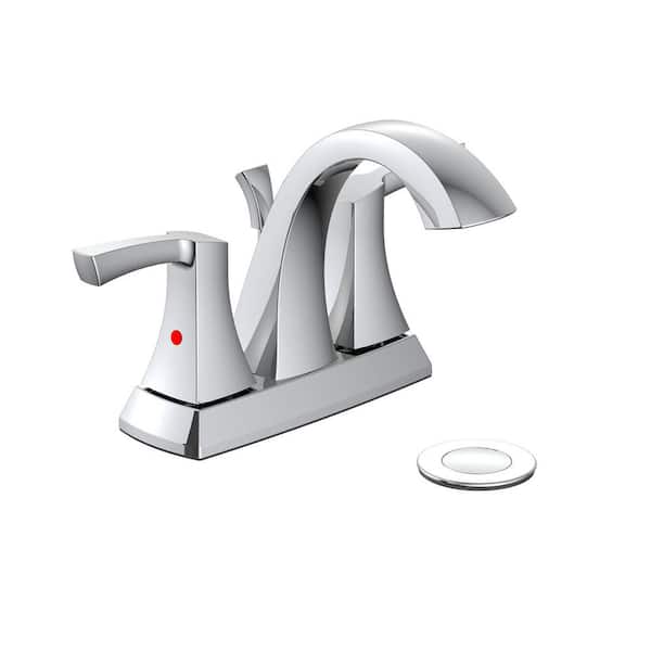 Glacier Bay Bryson 4 in. Centerset 2-Handle Bathroom Faucet in Chrome