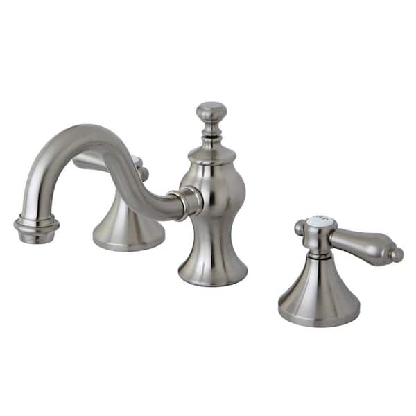 Kingston Brass Bel-Air 8 in. Widespread 2-Handle Bathroom Faucet in Brushed Nickel