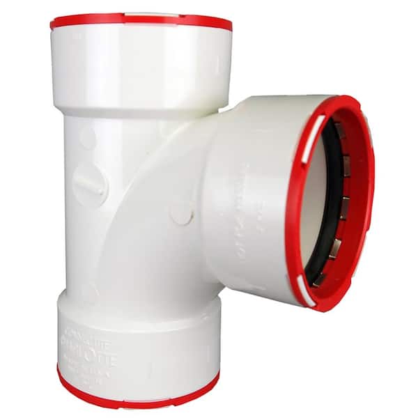 Charlotte Pipe 1-1/2 in. x 1-1/2 in. x 1-1/2 in. ConnecTite PVC DWV Sanitary Tee