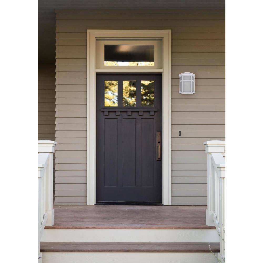 Sedona Modern White LED Outdoor Wall Sconce 9.75" x 7.25"