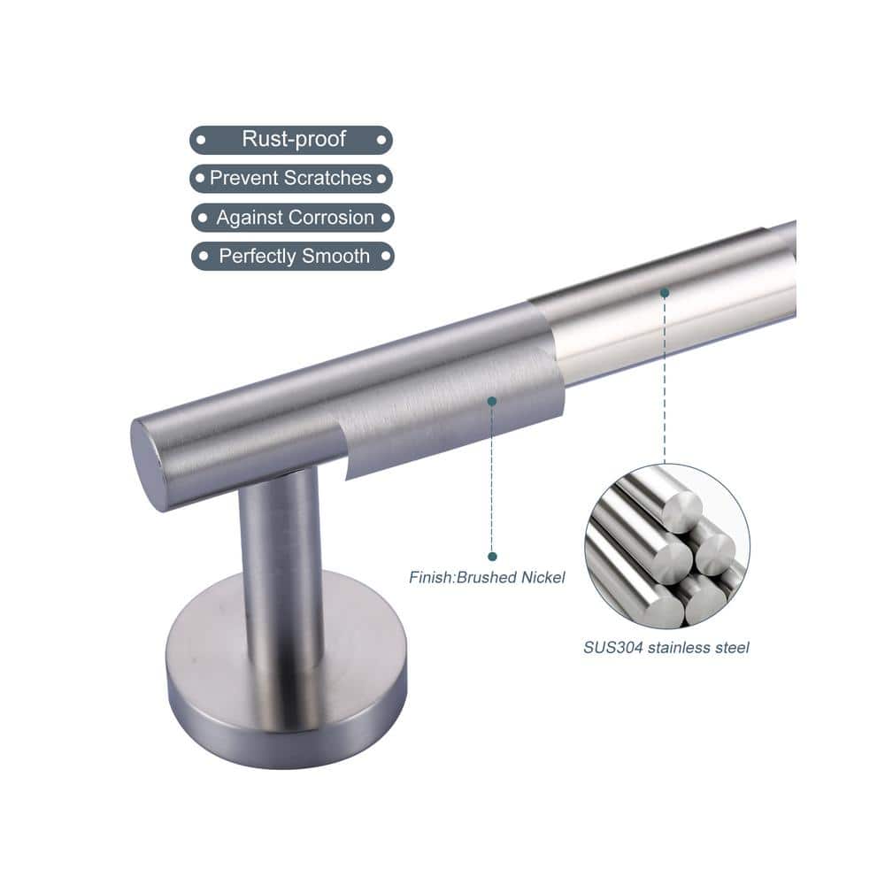 Brushed Nickel Stainless Steel 32" Wall Mounted Double Towel Bar