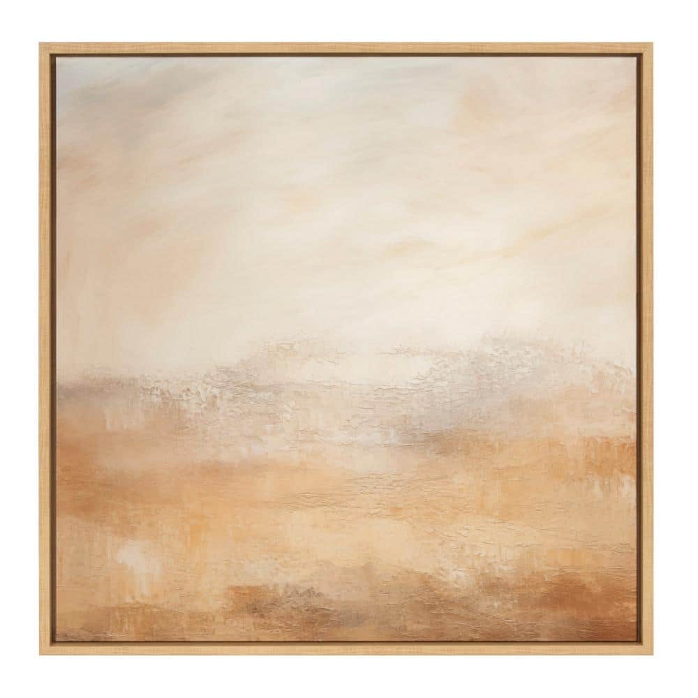 30x30 Natural Abstract Desert Landscape Canvas Wall Art