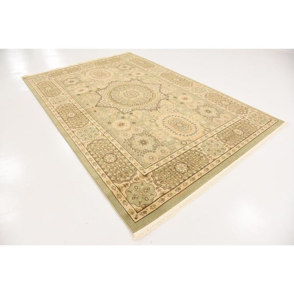 Palace Hamilton Light Green 6' 0 x 9' 0 Area Rug