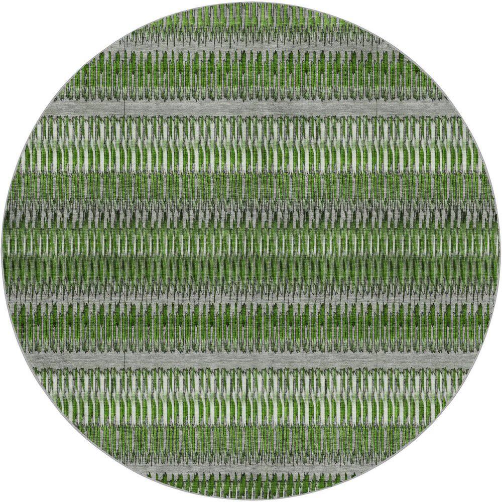 Dream Shag Premium Machine Washable Abstract ADS589 Green 8 ft. x 8 ft. Round Rug price history on PriceWatchPro