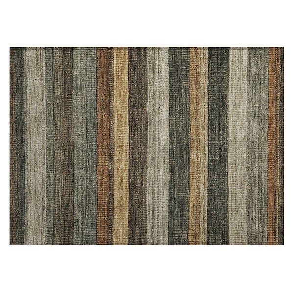Chantille Machine Washable Indoor/Outdoor Abstract ACN1865 Khaki 2 ft. x 3 ft. Accent Rug