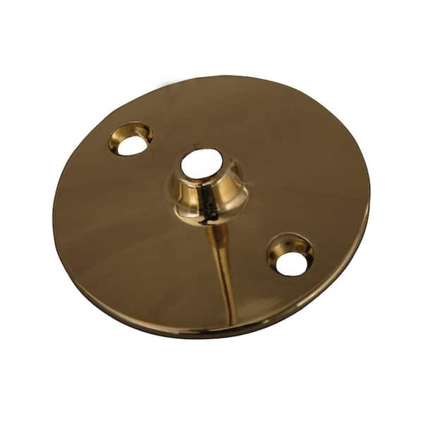 Barclay Products 0.37 in. Solid Brass Flange for 340 Ceiling Support in Polished Brass