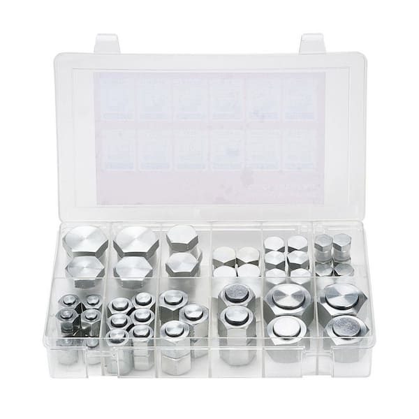 SKYSHALO ORFS Hydraulic Fittings Kit, 72 PCS, O Ring Face Seal, Hose Tube & Pipe Fittings, Cap & Plug Set, Sizes 4-16