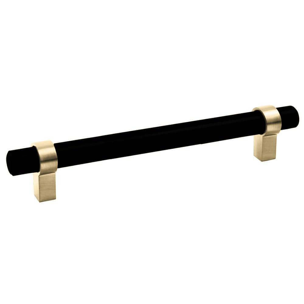 Emery 5 1/16 in. (128 mm) Center-to-Center, Matte Black/Satin Gold Bar Pull, 5-Pack price history on PriceWatchPro