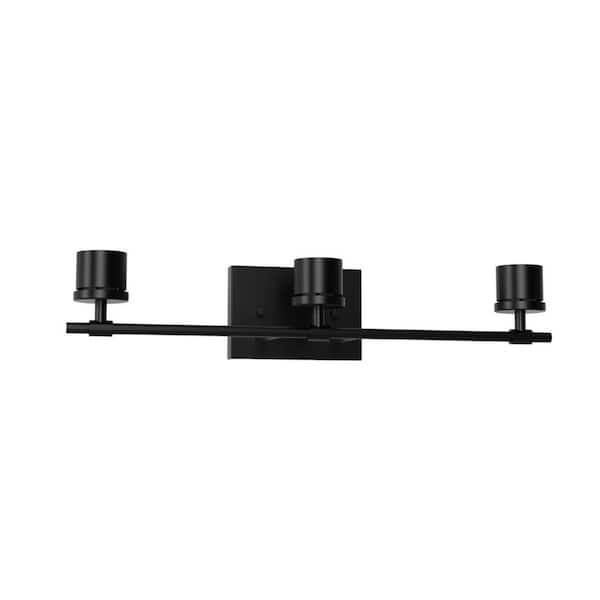 3-Light Black Vanity Light Canopy Elevate Your Bathroom with Style