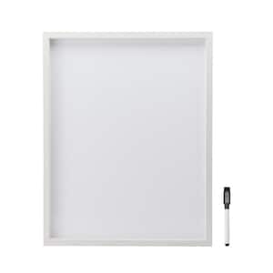 White Board with Dry Erase Pen, 24 x 19 in. White