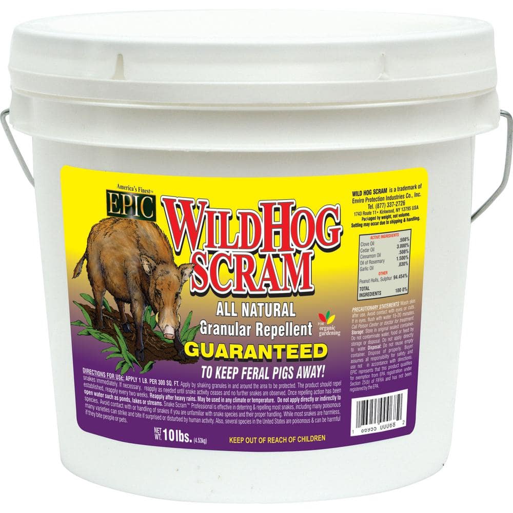 10 lbs. Wild Hog Repellent Granular Bucket - Case 20001 - The Home Depot