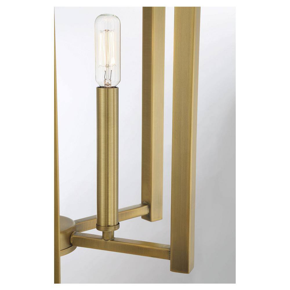Benson Warm Brass 5-Light Lantern Pendant
