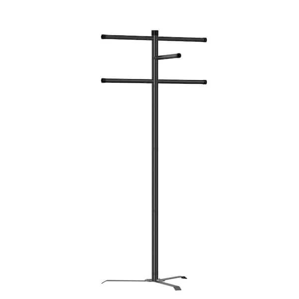 61" Heavy Duty Freestanding Outdoor Towel Rack, Pool & Hot Tub Accessory Holds Towels, Swimsuits, Life Jackets.