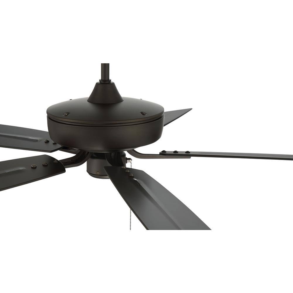 Espresso Steel 52" Ceiling Fan with LED Lighting and Remote