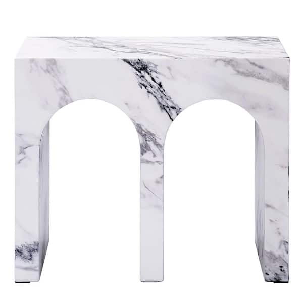 Acme Furniture Fritzy 12 in. Engineered Stone Finish Square