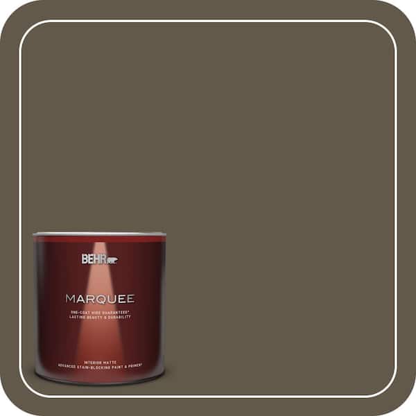 BEHR MARQUEE 1 qt. #720D-7 Winter Oak Matte Interior Paint & Primer