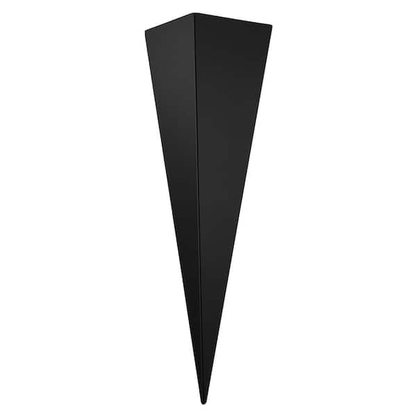 Eglo Trigo 3 3.86 in. W x 24.21 in. H 1-Light Matte Black Metal Wall Sconce