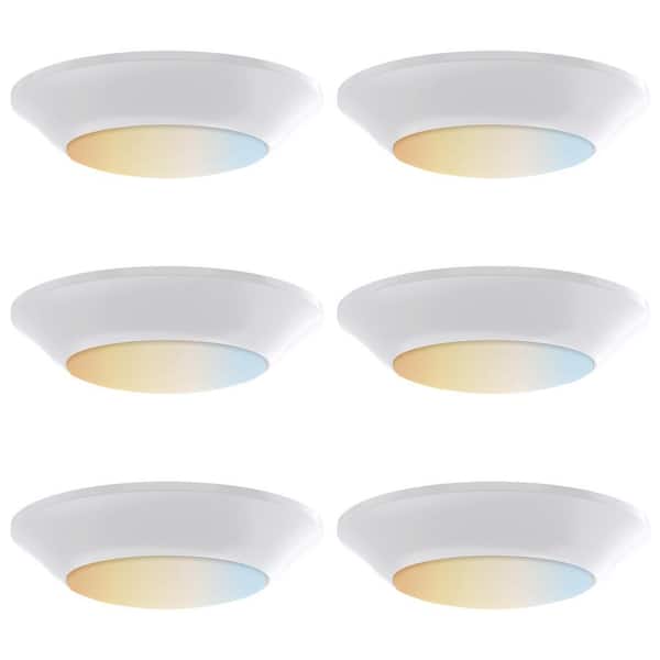 Sunlite 5 in. Selectable CCT 27K, 30K, 35K, 40K, 50K, New Construction or Remodel 75-Watt Equivalent Retrofit Kit (6-Pack)