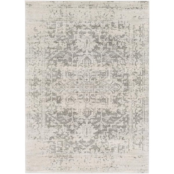 Livabliss Demeter Gray 5 ft. x 7 ft. Indoor Area Rug