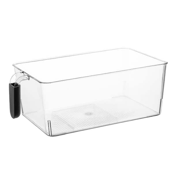 10 in. x 5.75 in. Acrylic Food Storage Container Kitchen Organizer 2-Pack