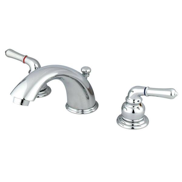 Kingston Brass 8 in. Widespread 2-Handle Mid-Arc Bathroom Faucet in Polished Chrome