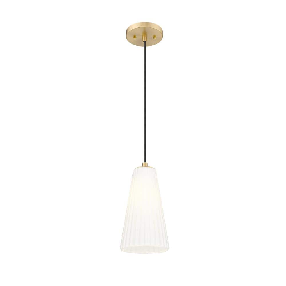 11-Inch Modern Gold Glass Pendant Light