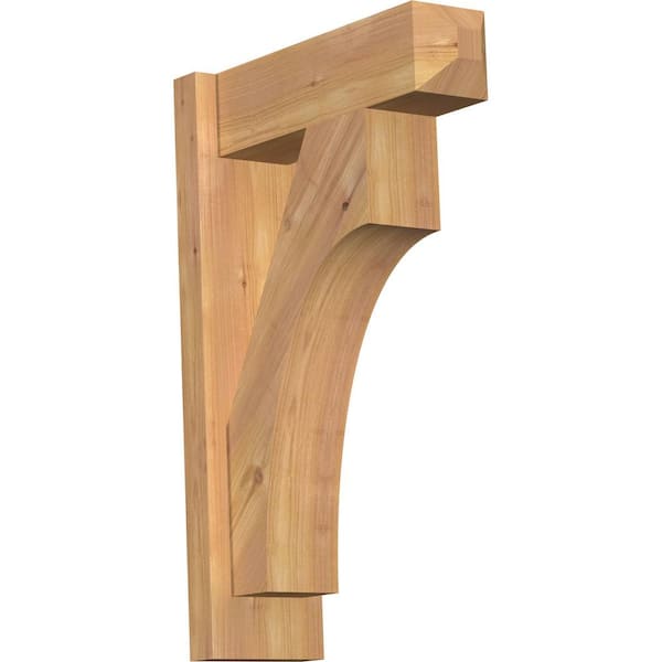 Ekena Millwork 6 in. x 24 in. x 16 in. Western Red Cedar Westlake Craftsman Smooth Outlooker