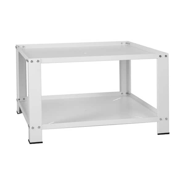 Washing Machine Pedestal with Storage, 28 in.Lx 28in.Wx16in.H, Universal Base for Washer and Dryer, 660 lbs. Load, white
