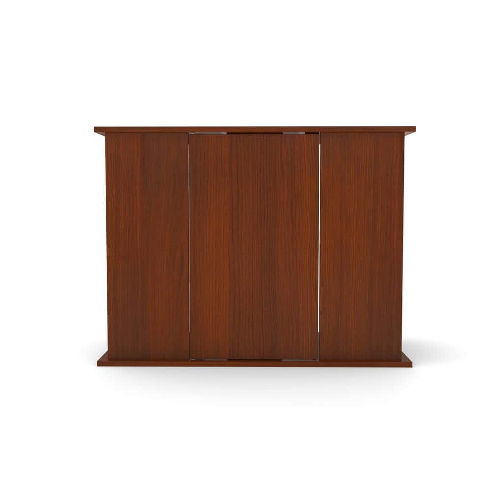 Serene Cherry Dark Wood Accent Cabinet with 2 Shelves