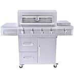 Even Embers 5-Burner Propane Gas Grill in Stainless Steel GAS8560AS