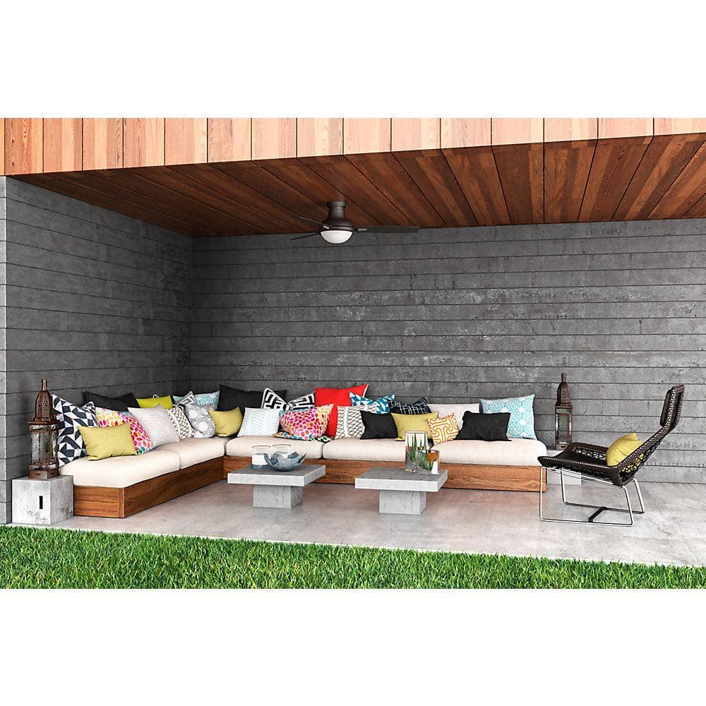 Verse 54 in. Maiden Bronze Indoor/Covered Outdoor Ceiling Fan with LED Light Kit and Handheld Remote price history on PriceWatchPro