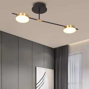 32.87 in. Modern and Contemporary Indoor Lighting LED Semi-Flush Ceiling Lamps