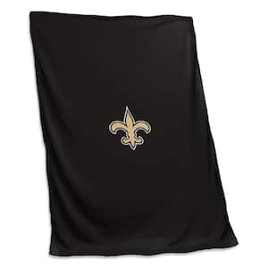 New Orleans Saints Black Polyester Sweatshirt Blanket