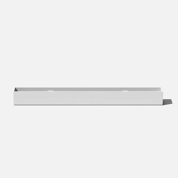 Veradek Geo Series Trough 32 in. White Plastic Planter