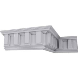 SAMPLE - 5 in. x 12 in. x 8-1/2 in. Polyurethane Nouveau Crown Moulding