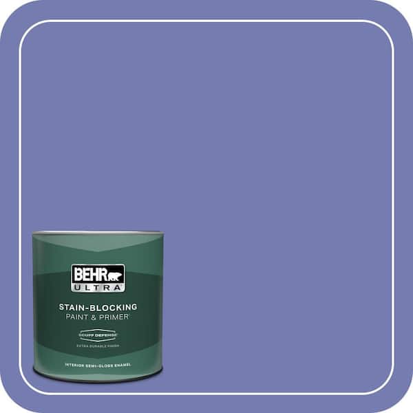 BEHR ULTRA 1 qt. #620B-6 Magic Moment Extra Durable Semi-Gloss Enamel Interior Paint & Primer
