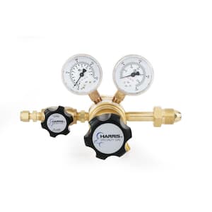 0 PSI to 125 PSI 2-Stage CGA 580 Brass, 1/4 in. Compression Fitting, Nitrogen, Helium, Argon Specialty Gas Lab Regulator